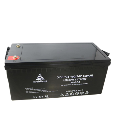 Vita di ciclo lunga dell'OEM/ODM della batteria 24v 100ah delle barche Lifepo4